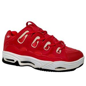 Osiris Rising Sun Sneakers Skate Shoes US Men 12 Red White Y2K Skateboarding